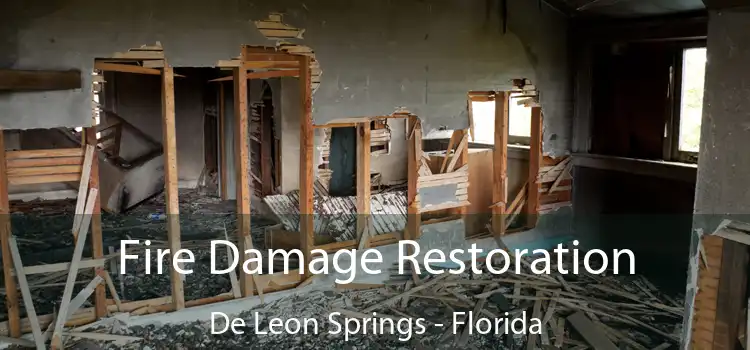 Fire Damage Restoration De Leon Springs - Florida