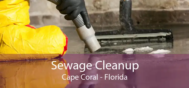 Sewage Cleanup Cape Coral - Florida