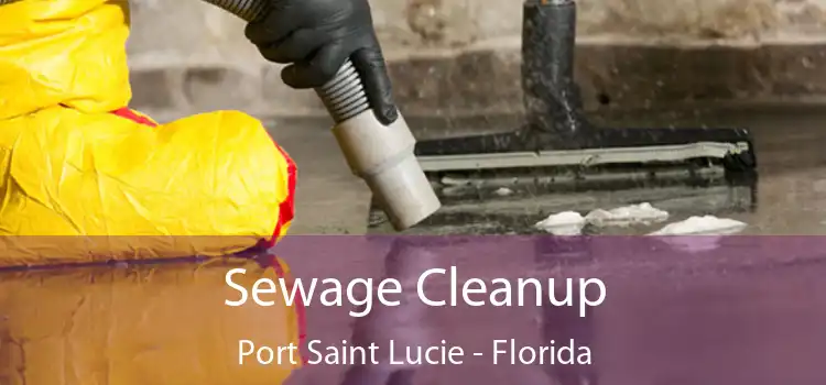 Sewage Cleanup Port Saint Lucie - Florida