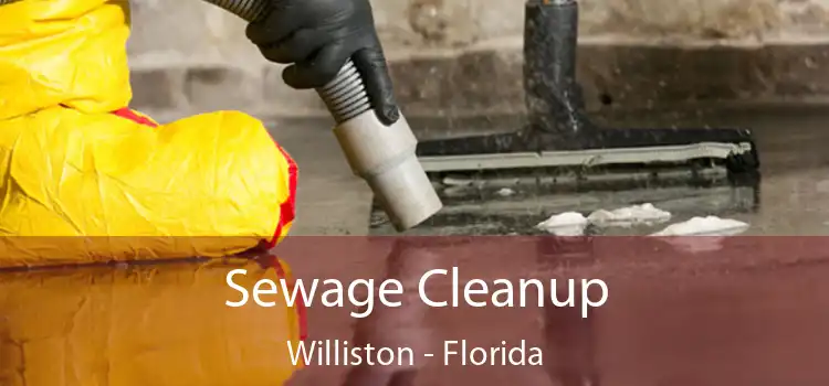 Sewage Cleanup Williston - Florida